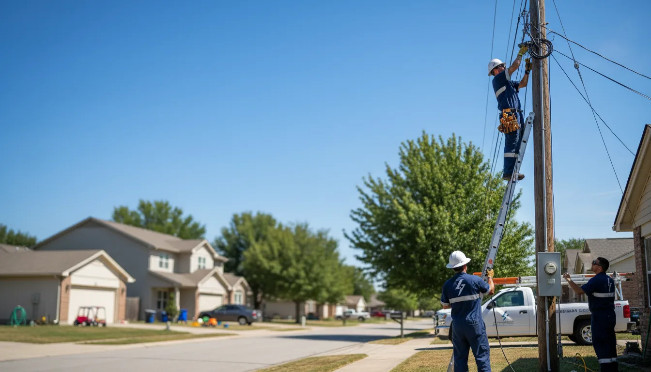 Residential electrician providing installation services in Conehatta, MS